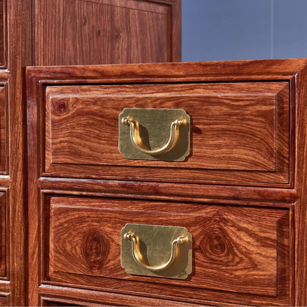 Armoire à tiroirs en bois de santal rouge hérisson d'acajou, nouvelle commode chinoise, armoire haute et basse, bureau plus