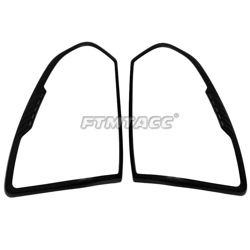 ABS Matte Black Trunk Trim Tail Gate Rear Door Handle Bowl Headlight Lamp Tank Cap Cover Fit For Mazda BT50 BT-50 2021 2022