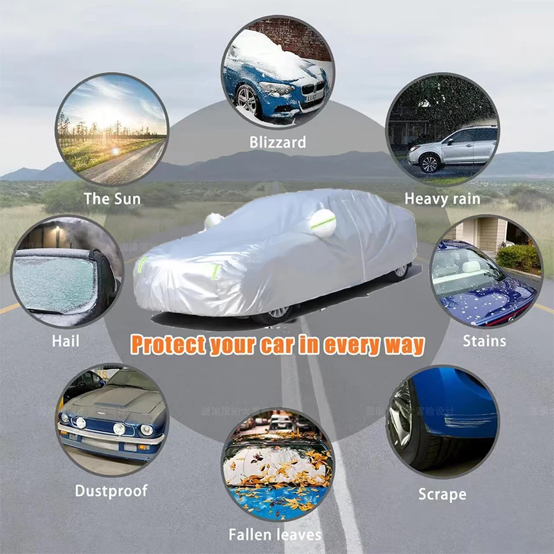 ผ้าคลุมรถสำหรับ Honda CRV/RV4 ปี 1997-2023 กันน้ำ ทนทุกสภาพอากาศ สำหรับรถยนต์ คลุมทั้งคัน ป้องกันฝน แดด หิมะ