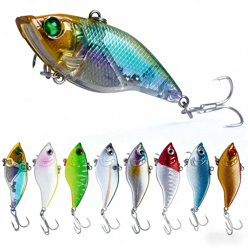 

Набор рыболовных приманок LightningVIB 5 см 15 г с 6-зубчатым крючком и 8 штуками, полный спектр, для речной рыбалки