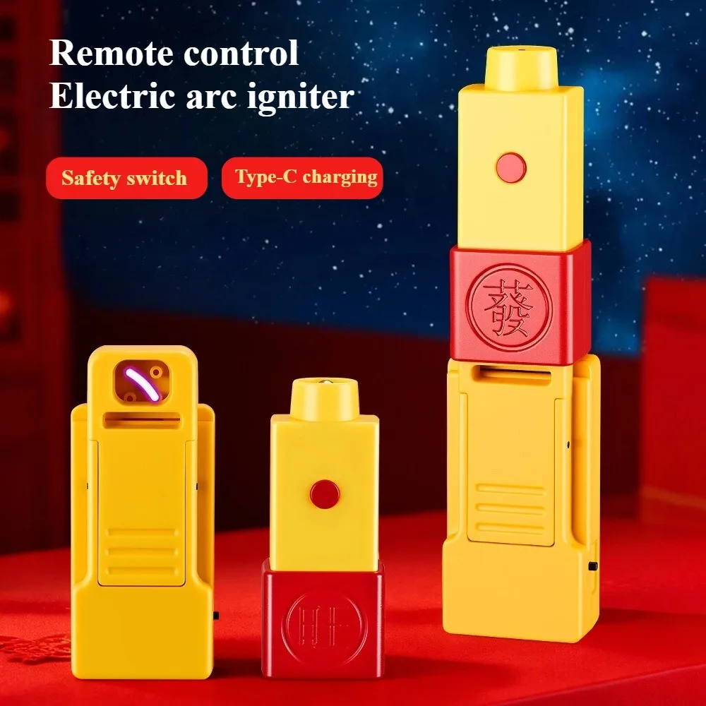Creative Multifunctional Remote Arc Lighter USB Rechargeable Long-Distance Igniter, New Men's Smoking Tool