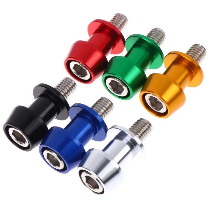 【MO】2 PCS 8/10mm Aluminum Motorcycle Stand Swingarm Spools Slider Stand Screw Swingarm Motorcycle Accessory