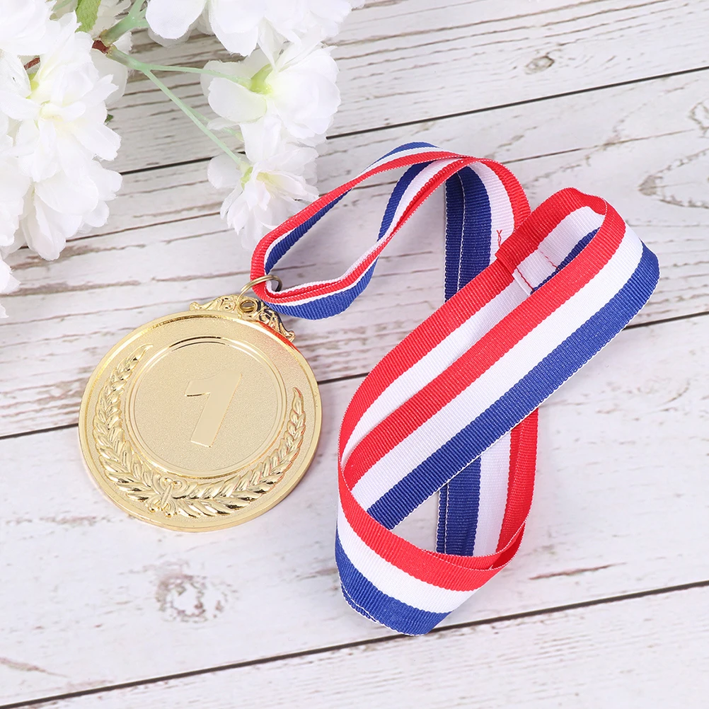 

12pcs Metal For Sports Competition School Competition Medals Award Prizes With Ribbon Durable Elegant Design Reward