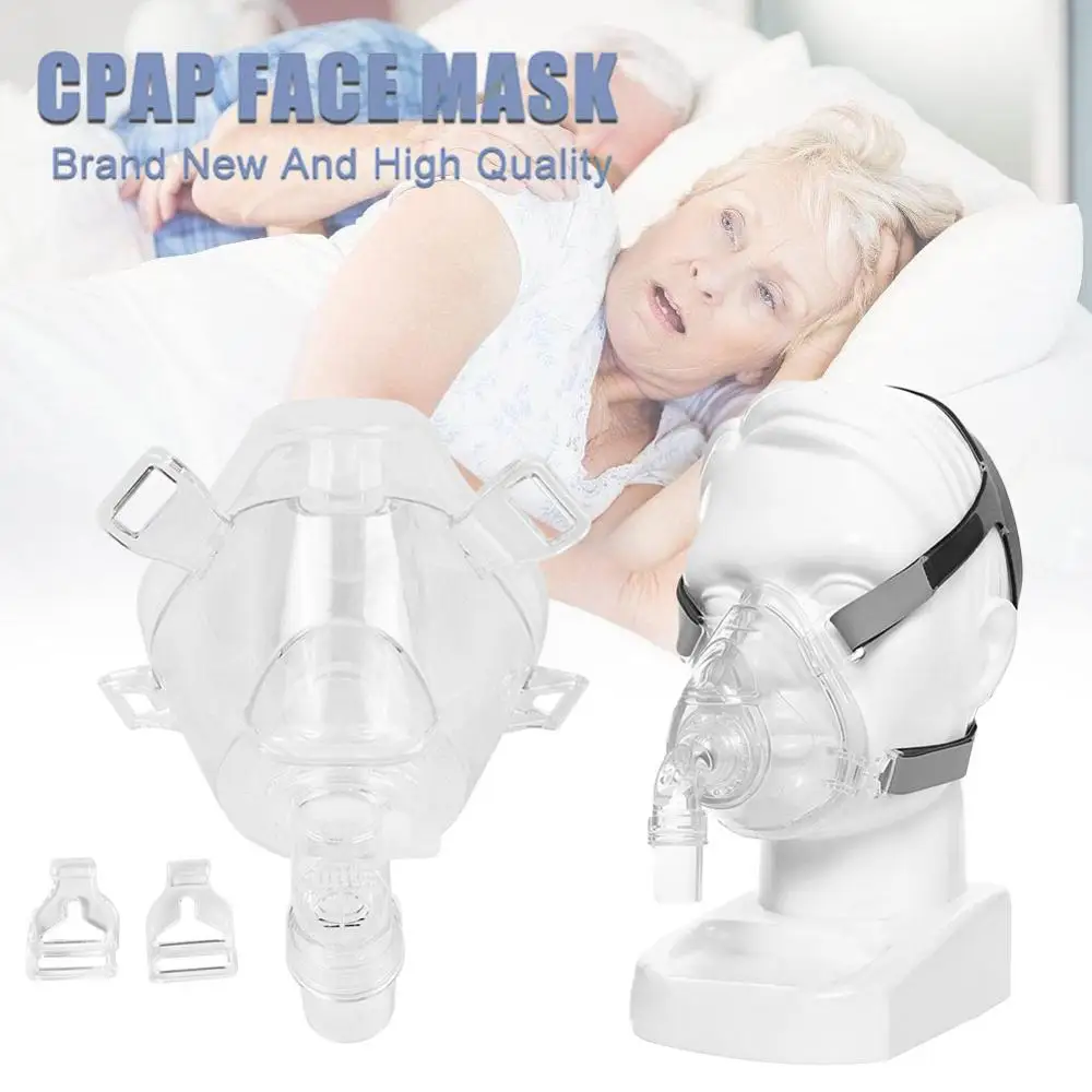 Full Face Mask Auto CPAP  Nasal Mask With Free Headgear 2 Sizes for Sleep Apnea OSAHS OSAS Snoring People