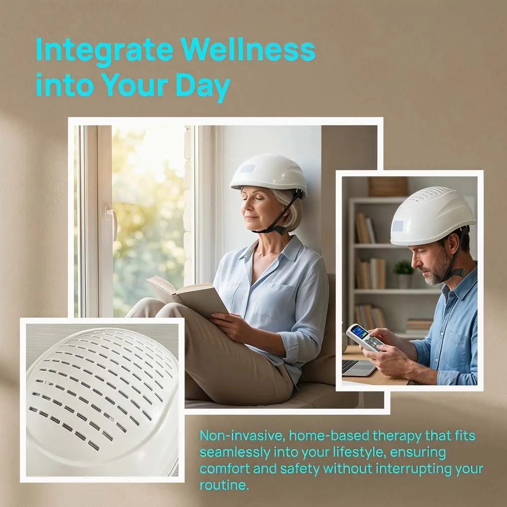 

810nm Transcranial PBM Brain Therapy Helmet Non-Invasive NIR Photobiomodulation Helmet for Middle Aged Elderly Brain Health Care