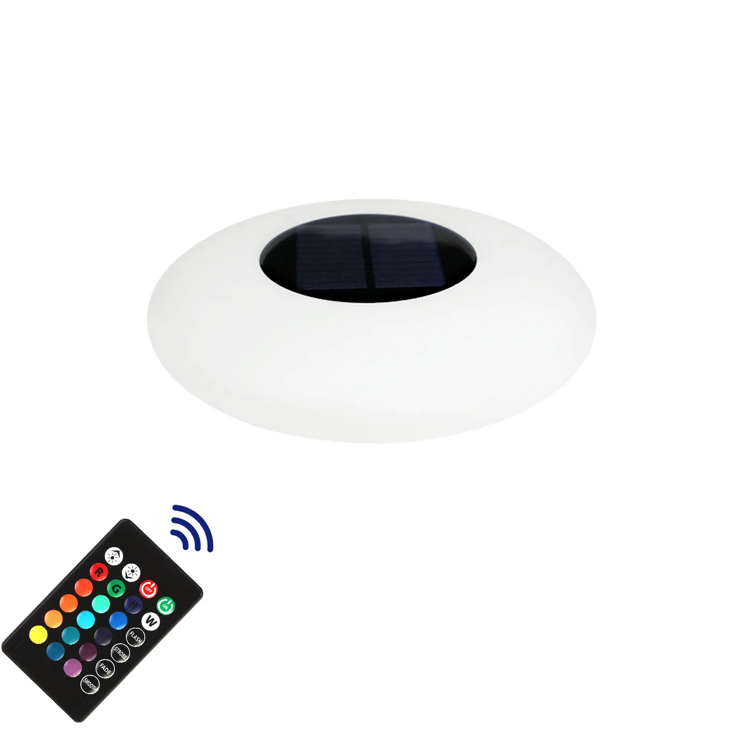 

Solar lawn light RGB luminous flying saucer light outdoor waterproof garden decoration courtyard