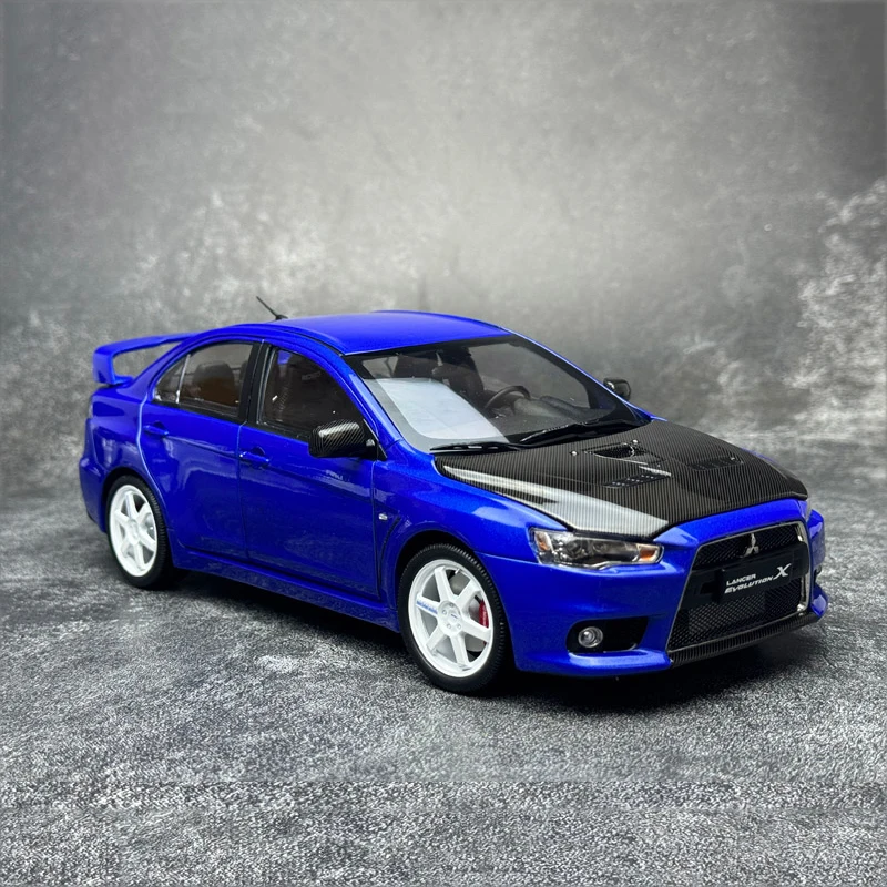 Modèle de voiture modifiée Evolution X EVO 10e génération 1:18, modèle de voiture en alliage moulé sous pression, collection et affichage de voitures jouets en métal