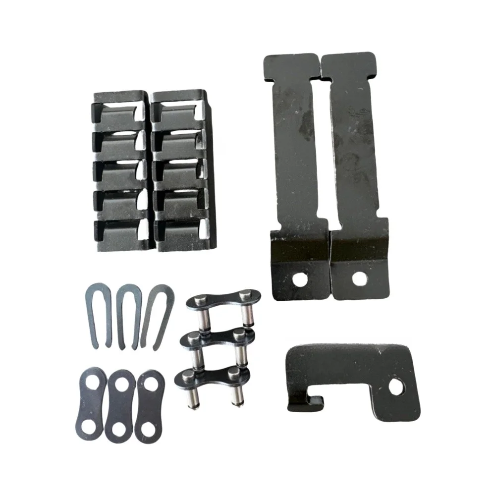 Garage Door Belt Attachment Assembly Kit Includes Belt Hooks Compression Clamps Quick Connect Links Flat Gaskets Spring Circlips
