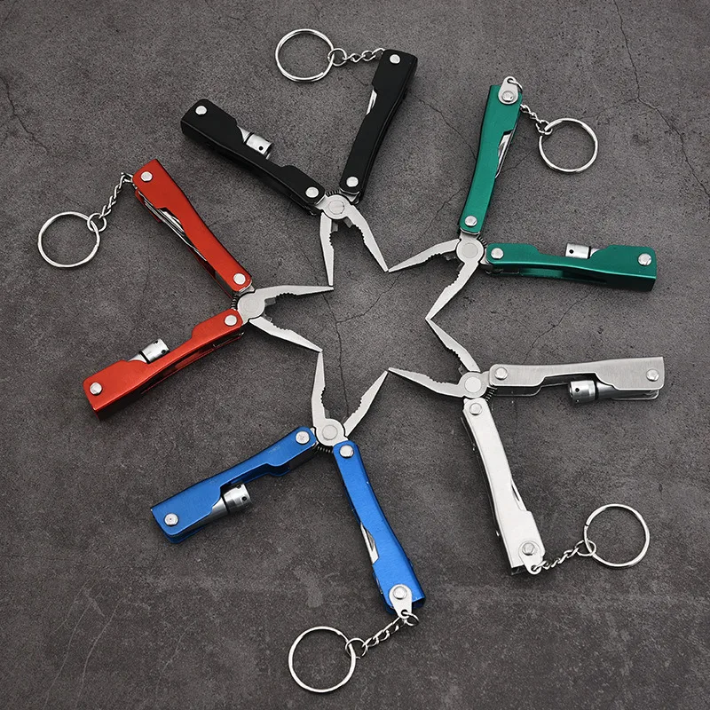 

Hot Sale Multifunction Stainless Steel Multi-tool Pocket Knife Folding Pliers Mini Portable Folding Blade Knife With Led Light