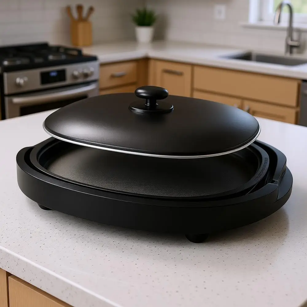 

Электрическая сковорода-гриль Gourmet Sizzler, один размер, коричневая