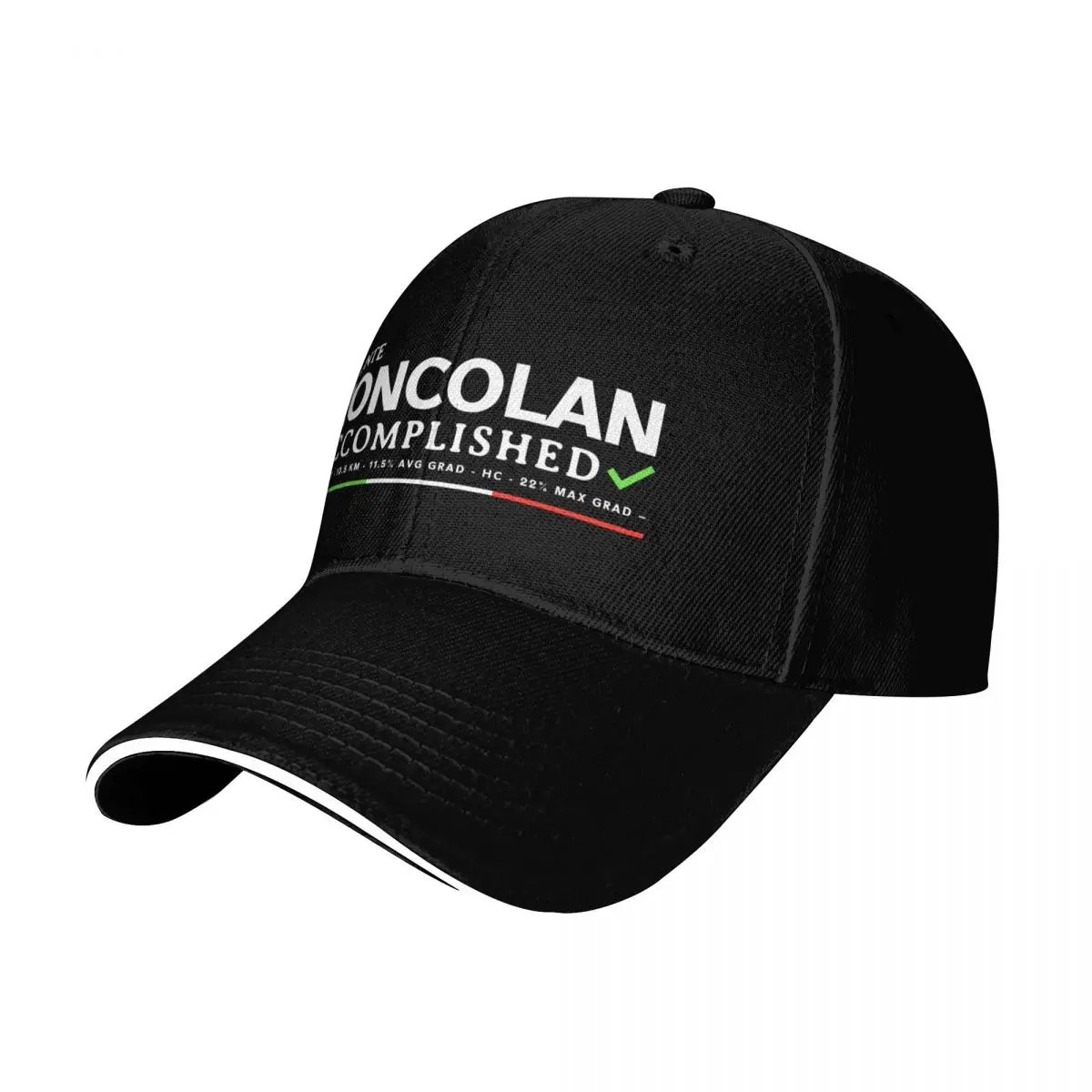 Monte Zoncolan Accomplished Baseball Cap Six Panel Structured Crown Sun Protection UPF 50+ Breathable Mesh Back