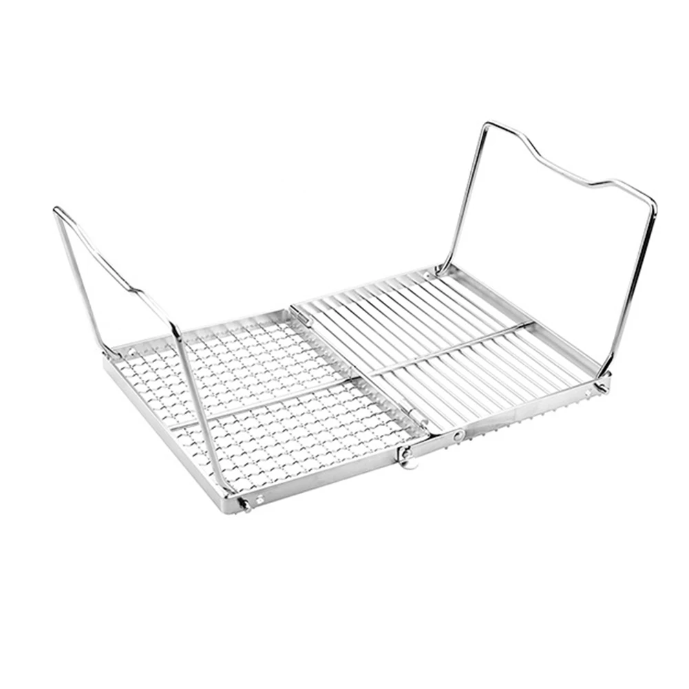 

Подставка для плиты из нержавеющей стали, портативная подставка для походной печи, складная складная стойка для плиты с сумкой для хранения для путешествий на открытом воздухе