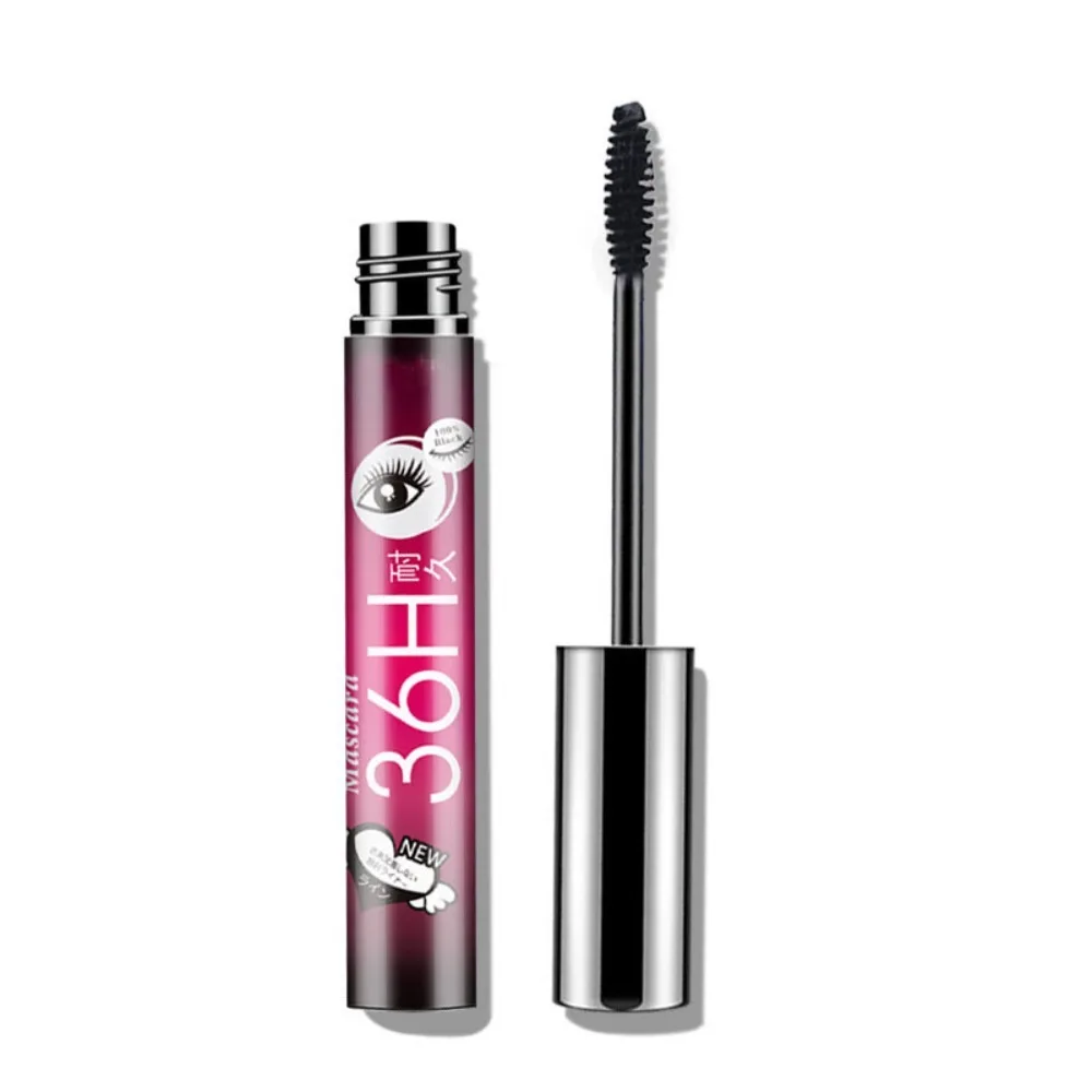 หนาเรียวมาสคาร่าอายไลเนอร์ชุด Curly Sweatproof False Lash Effect มาสคาร่าแต่งหน้าเครื่องมือ 24 h Lasting Effect มาสคาร่า