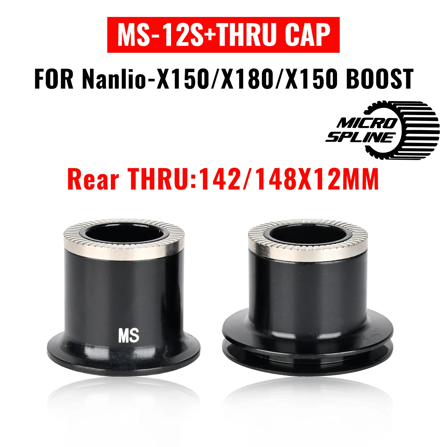 Original Nanlio X150 X180 X360 X150 BOOST Bicycle Hubs Freehub Quick Release via Shaft End Cap Adapter Repair Parts