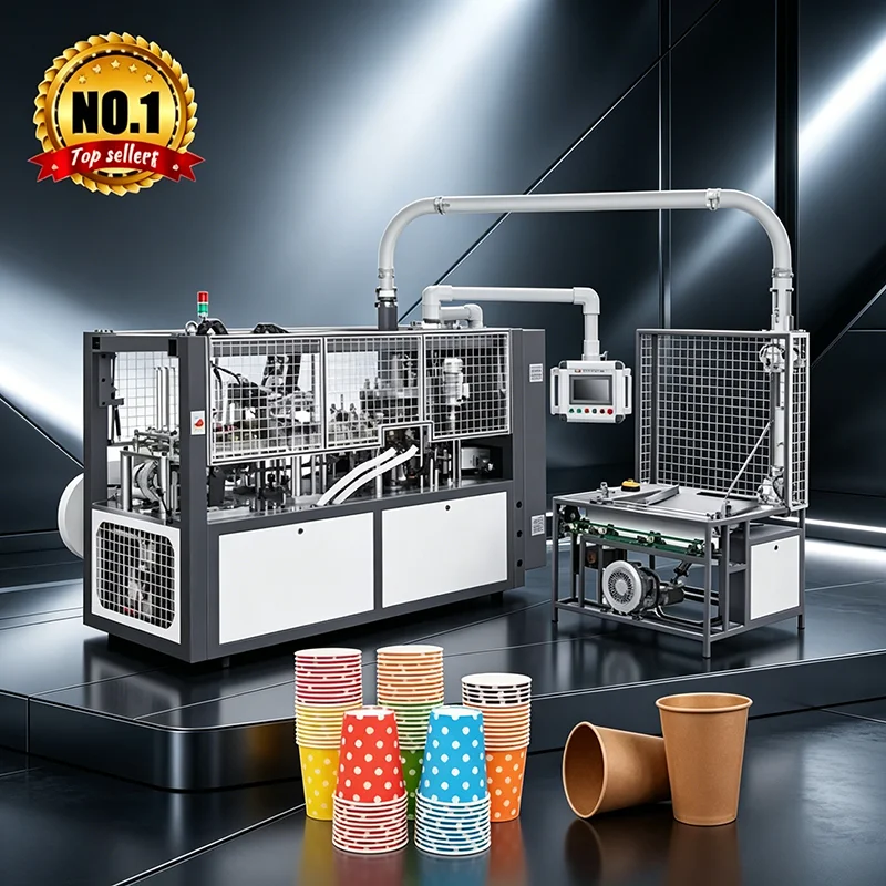 High Speed Intelligent Paper Cup Forming Machine for 3oz to 22oz with Quick Mold Change and Auto Lubrication