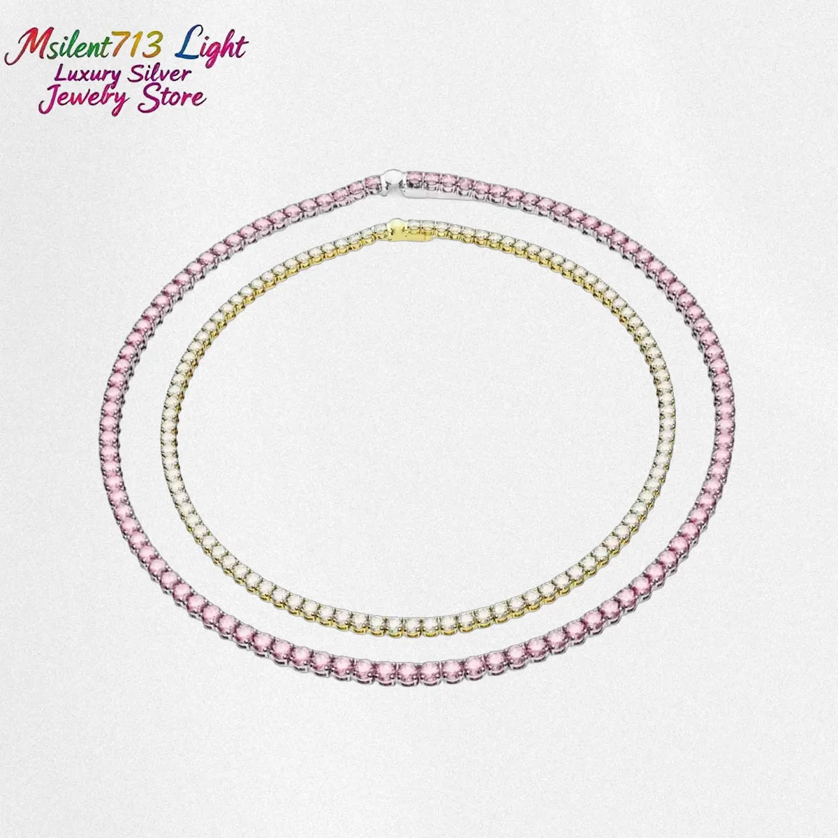 

2025 Self Kept Silver Jewelry Zircon Necklace with Extremely Simple Style, Unlocking Unique Stacking Aesthetics