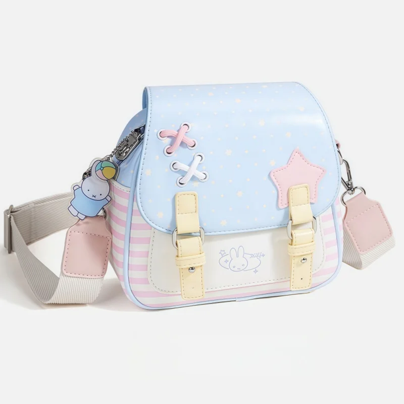 

In Stock Miffy Limited Edition Polka Dot Star Bag New Single Shoulder Crossbody Bag Classic Collectible Gift Series Ornaments