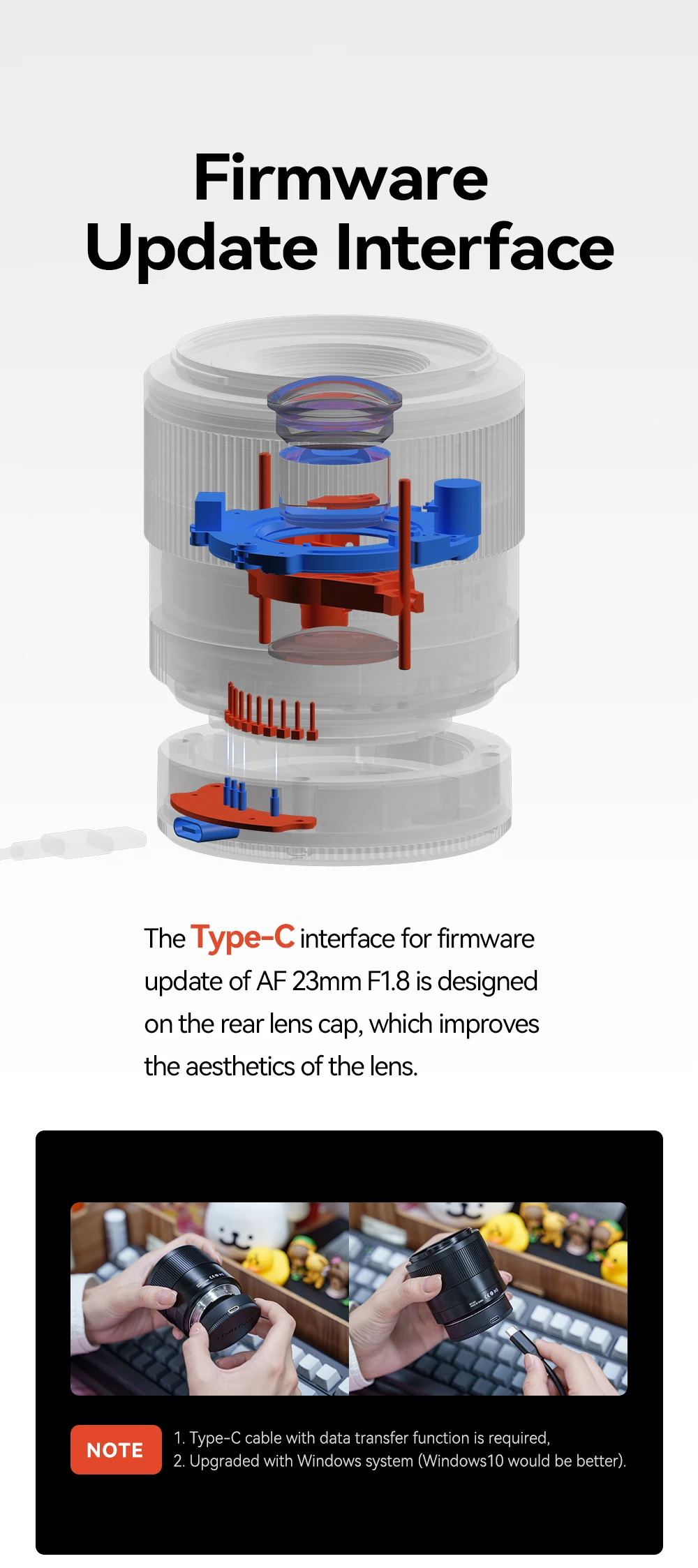 TTARTISAN AF 23mm F1.8 Große Blendenöffnung Autofokus-Objektiv für Kamera, Humanwissenschafts-Fotografie mit Sony E Fujifilm XF-Anschluss XT30 – Detail 15