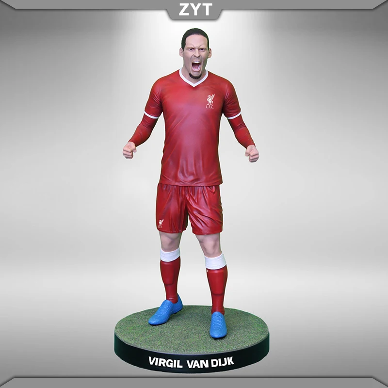 Virgil Van Dijk-estatua oficial del Liverpool FC, estatua de resina de 60cm, la más fina del fútbol