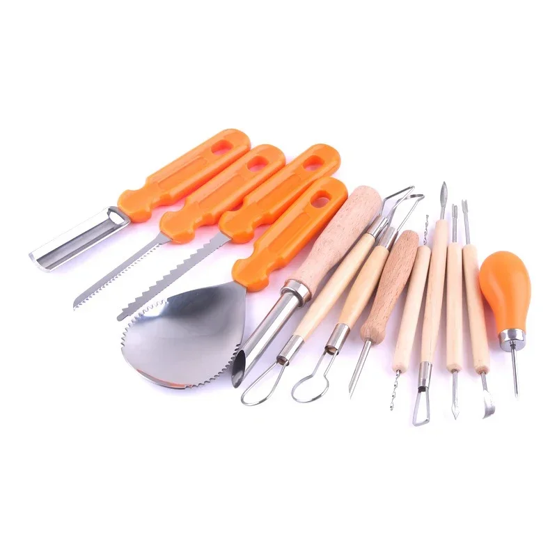 

14Pcs Halloween Pumpkin Carving Kit Tools Pumpkin Carving Knife Fruit Kids Pumpkin Carving Kit Adults Professional Knife