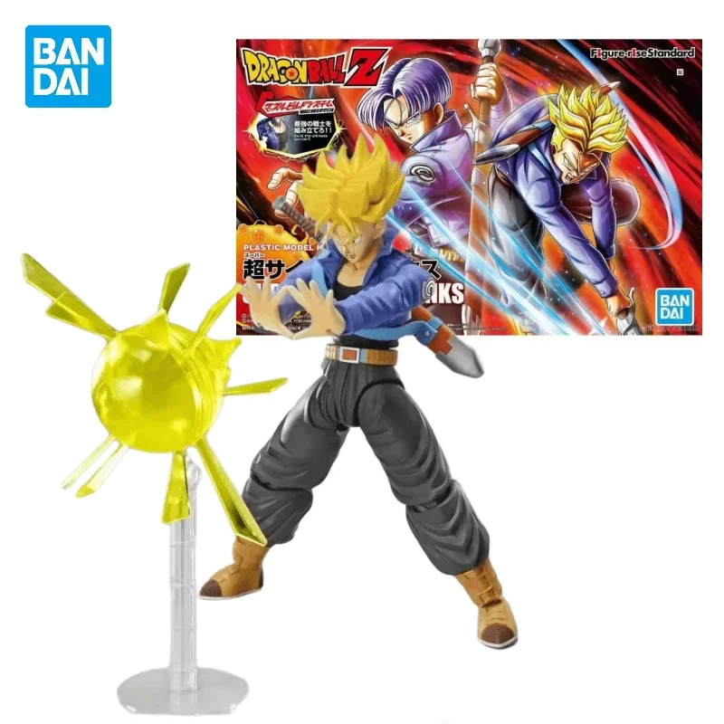 In Stock Genuine Bandai Figure-rise Standard FRS Dragon Ball Z SUPER SAIYAN TRUNKS Assembly Anime Action Figure Model Toys Gifts