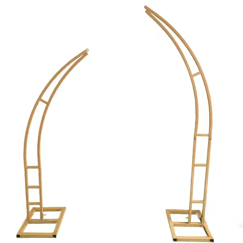 

2pcs Wedding Backdrop Arch Stage Party Welcome Decoration wrought iron Flower Stand Horn Door Arc Home Climbing Vines Stand