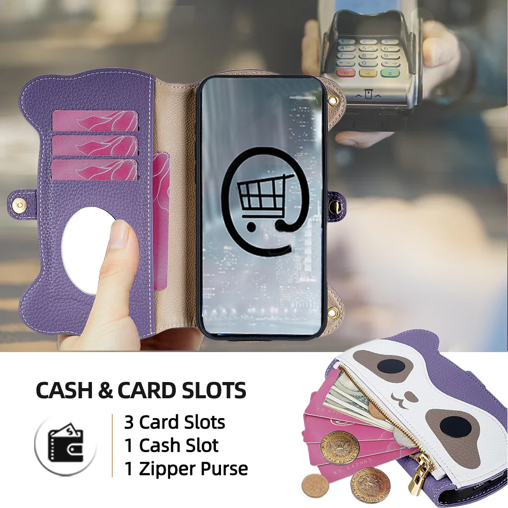 Integrierte Spiegel-Telefonabdeckung für Samsung Galaxy XCover7 Pro M06 F06 M16 F16 M55 C55 M54 F54 M53 M52 M35 M34 M33 M32 M31 M21s F41