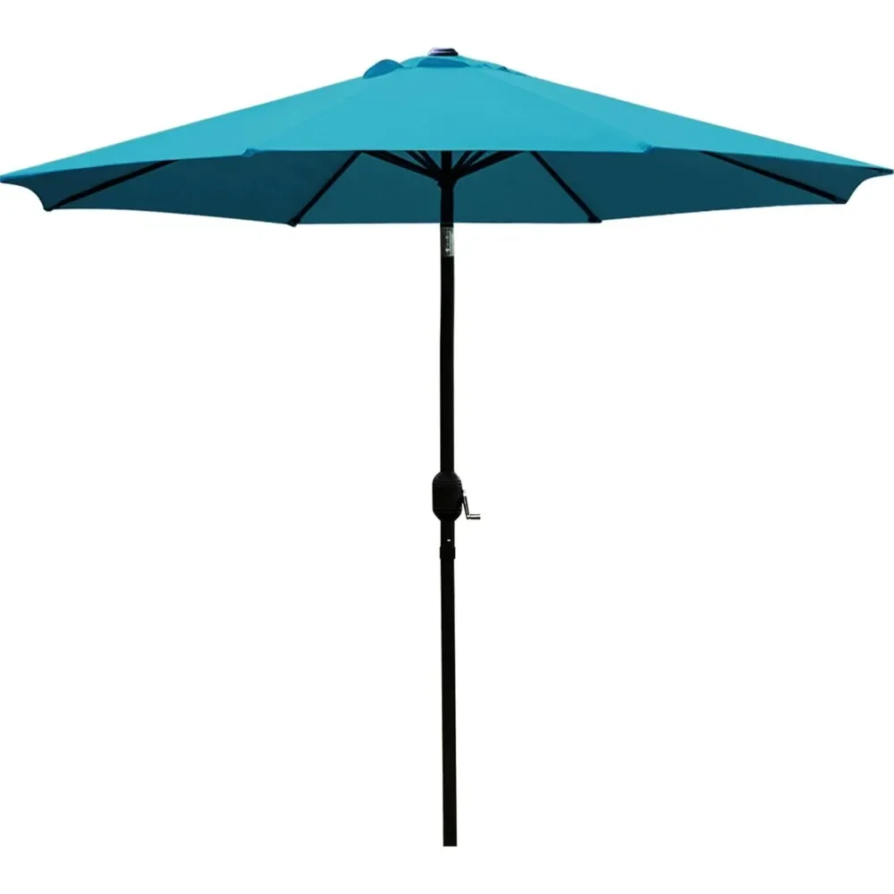 

9' Patio Umbrella Outdoor Table Umbrella with 8 Sturdy Ribs, Waterproof, Long Lasting, Easy To Clean, Patio Umbrellas