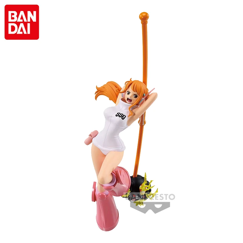 

Bandai Original Genuine ONE PIECE BRC Anime Figure Nami Action Figure Toys for Boys Girls Kids Gift Collectible Model Ornaments