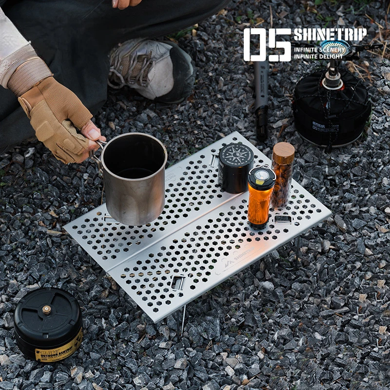 ShineTrip Light Bee Ultralight Folding Camping Table Aluminum Outdoor Portable