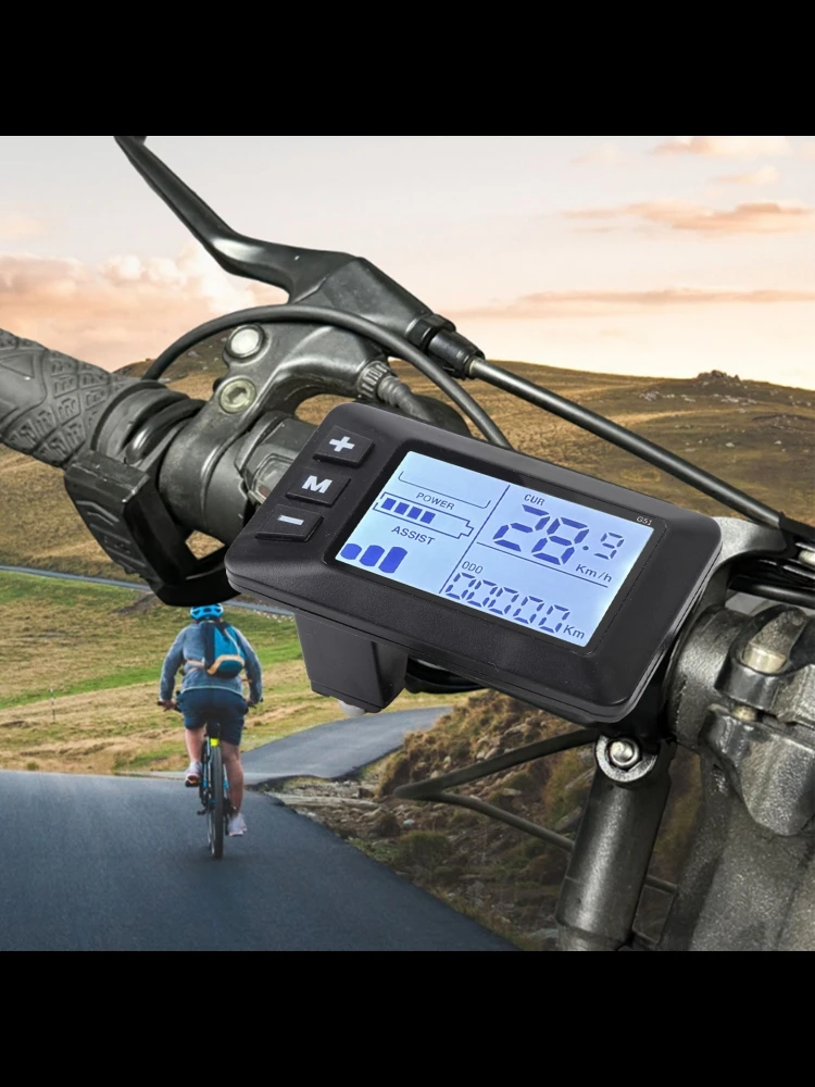 AliExpress G51 Electric Bike LCD Display Control Panel Electric Scooter LCD Panel 5 Pin Connector Bicycle Speedometer for Modification