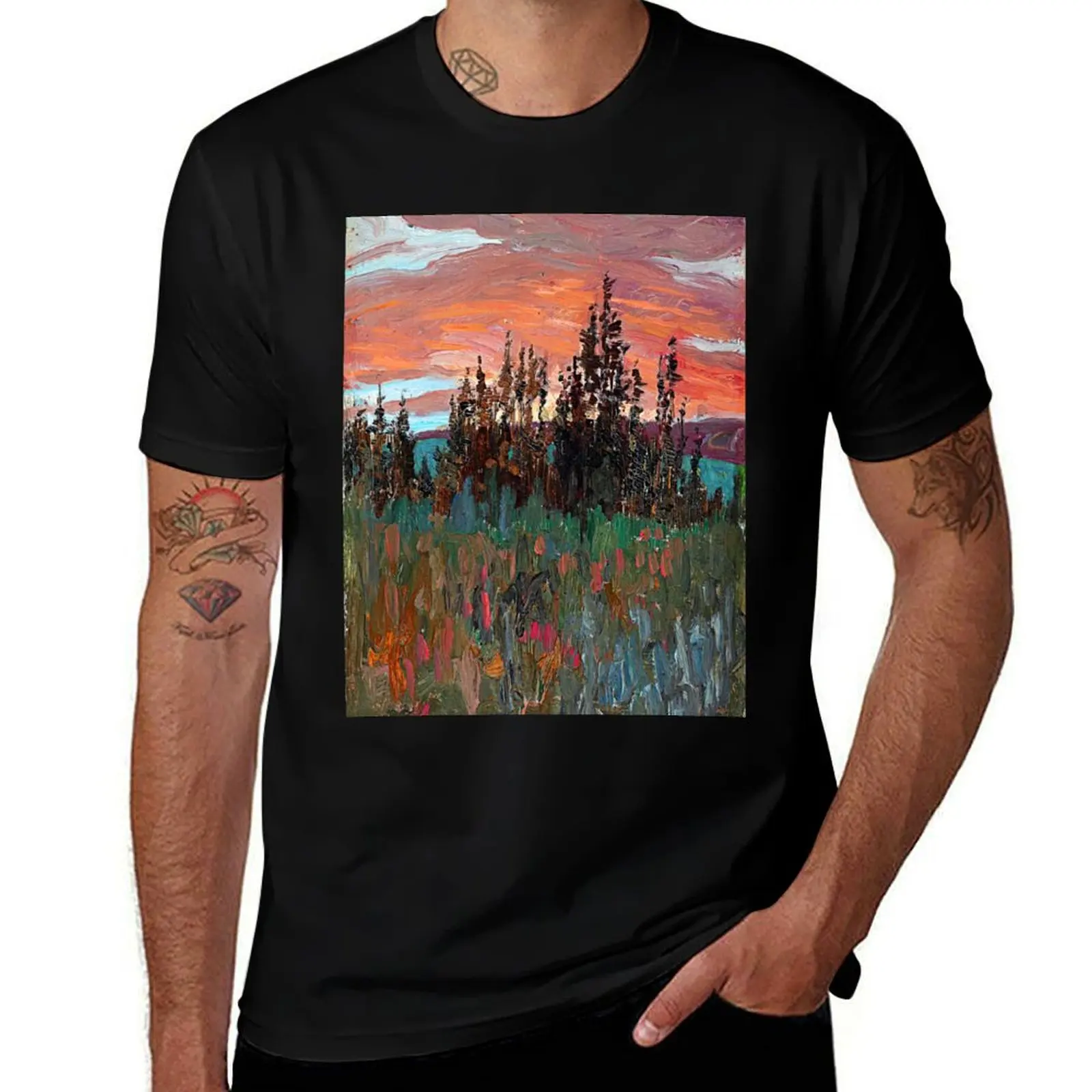 

North Country near Burks Falls, Ontario by James Edward Hervey MacDonald T-Shirt anime clothes plain black t shirts men