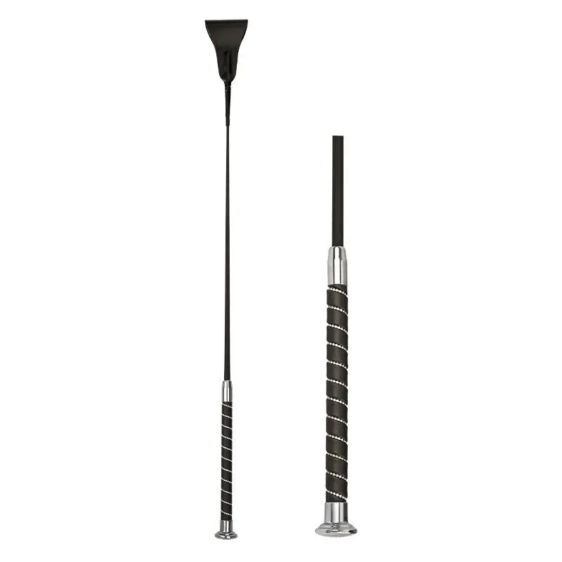 Equestrian short whip, adult men, women and children riding horses