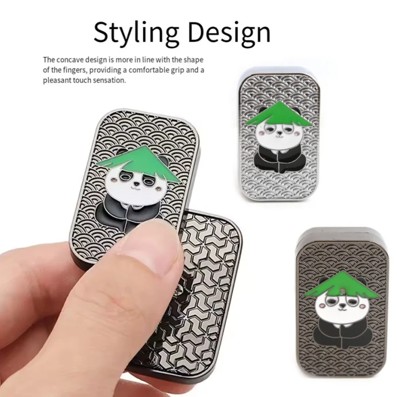 

Panda Themed Stress EDC Relief Toy Infinite Slide Playing Cards Casual Office Desk Toy to Break Bad Habits And Alleviate Anxiety
