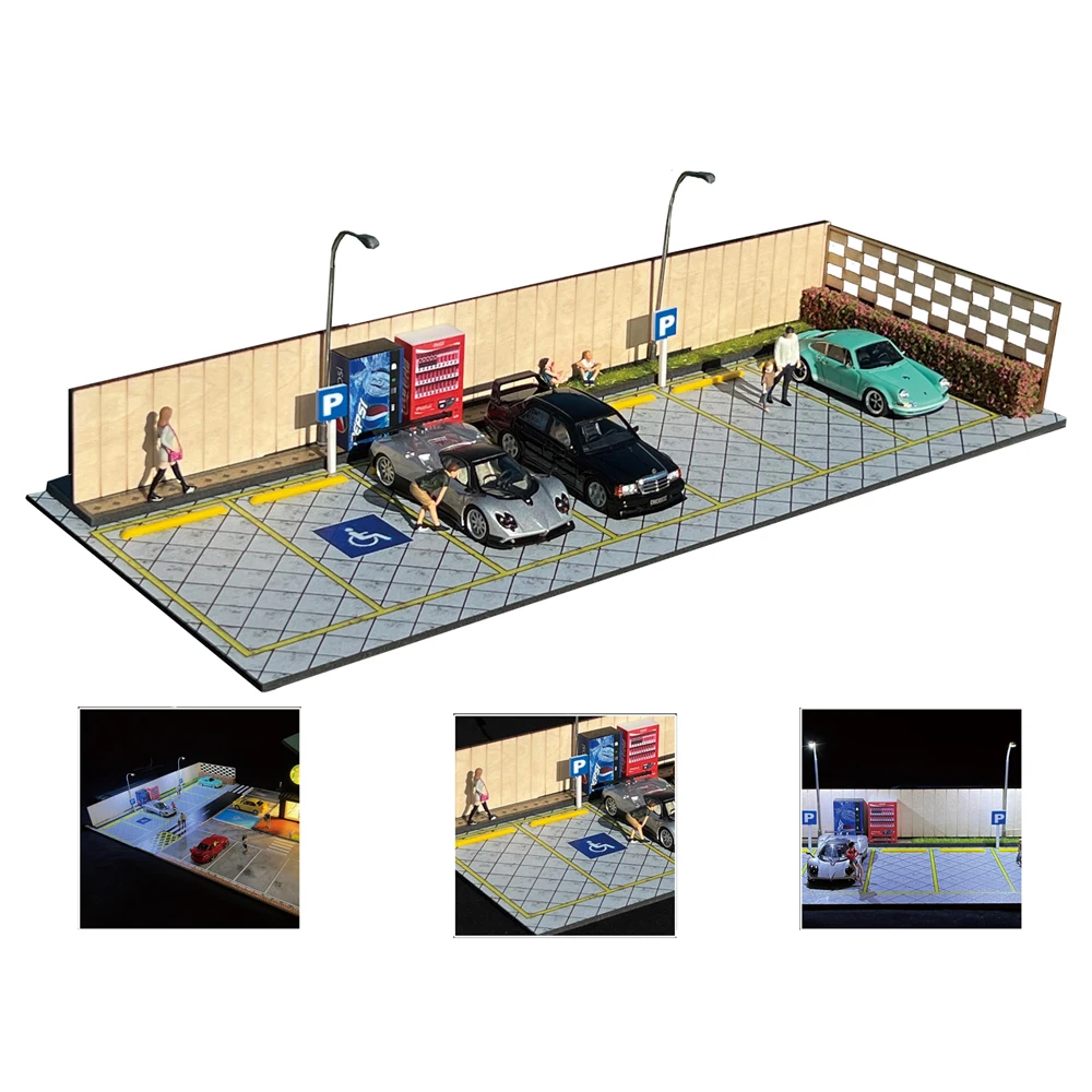 G Fans-models Repair Tool Set Model 1/64 Scene with Garage Lift Set 710011 710012 RWB Tools Set