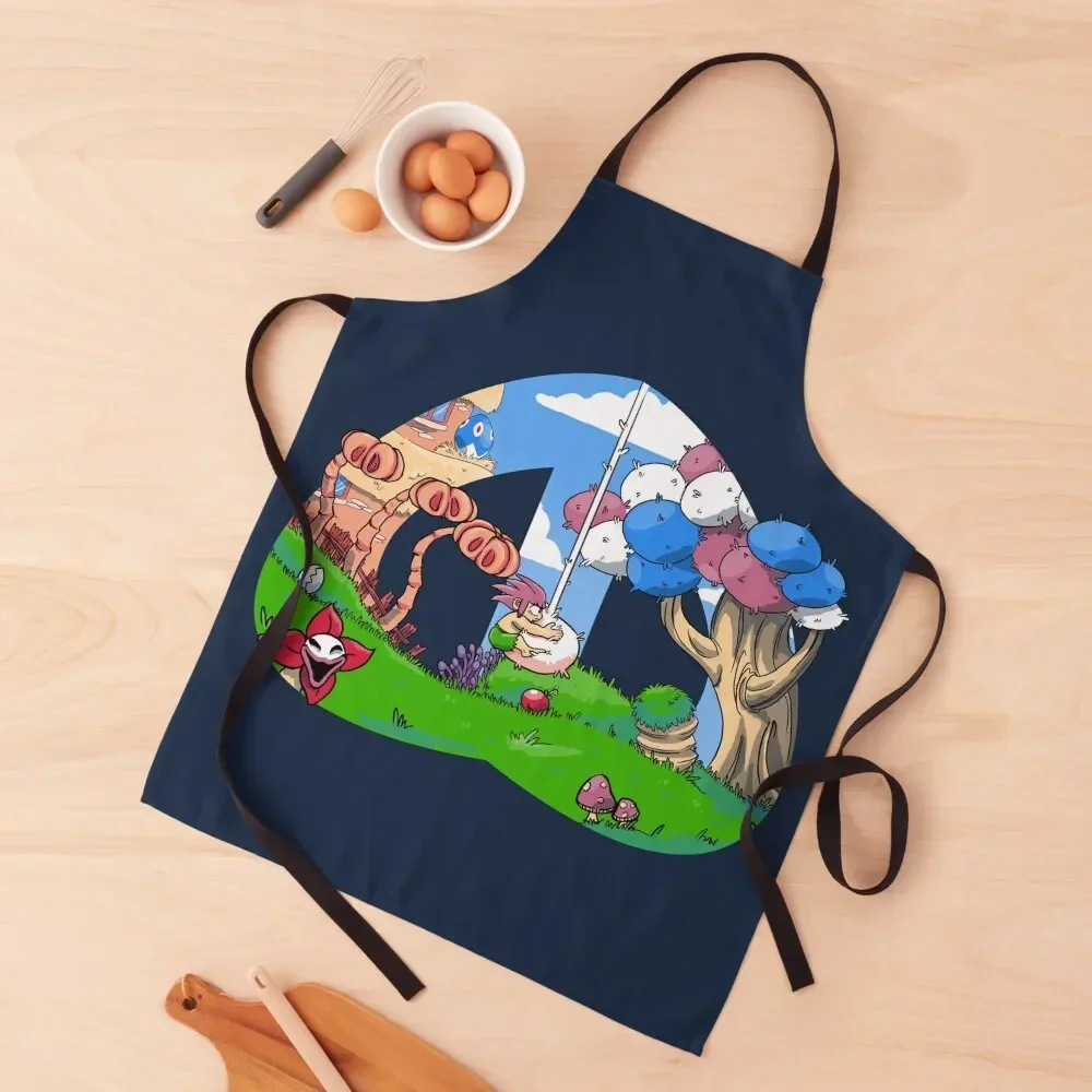 

Pink-haired boy Apron man chef uniform kindergarten teacher For Cosmetologist Apron