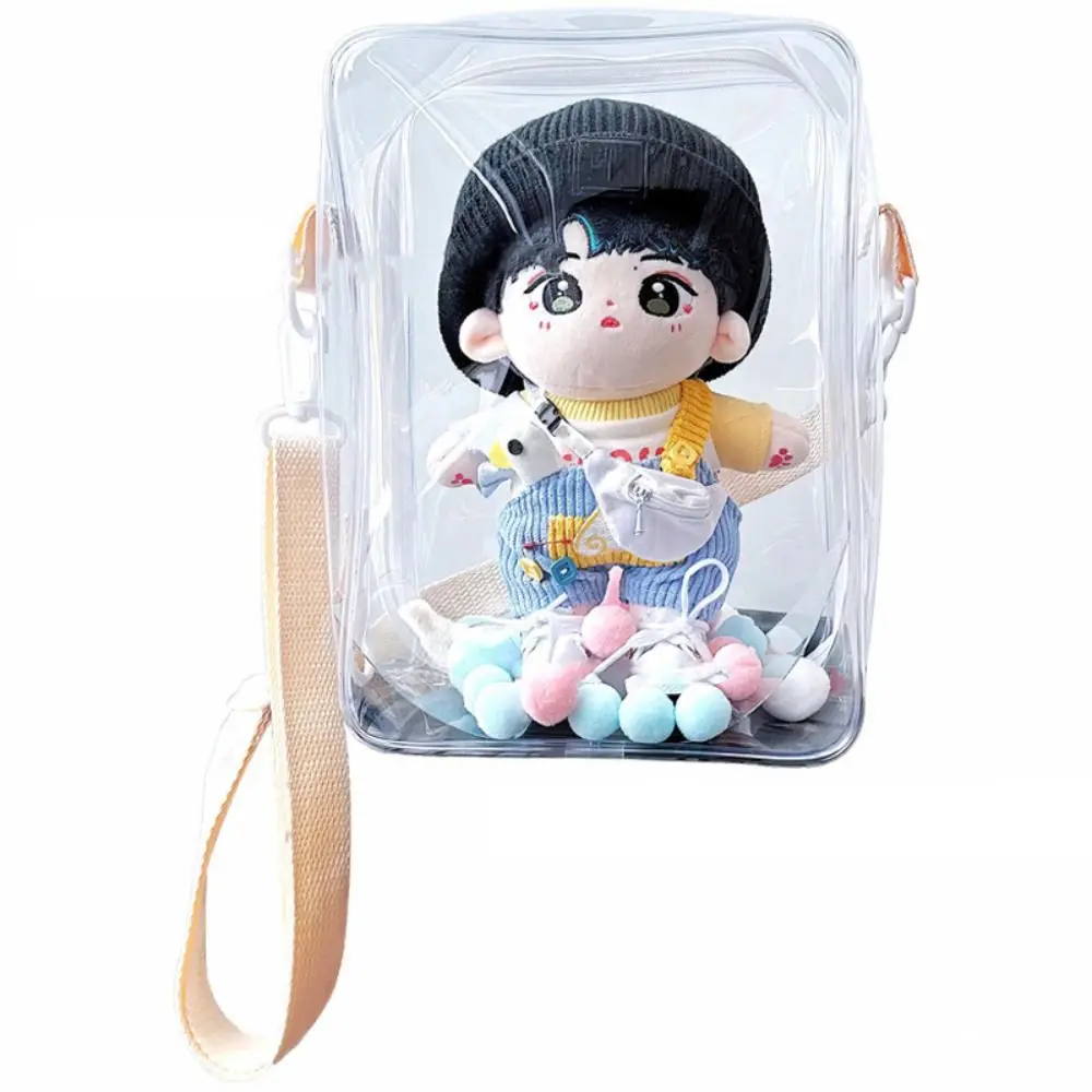 Creative Transparent Doll Outdoor Bag High-capacity Display Pouch Ita Bag Gift PVC Crossbody Bag