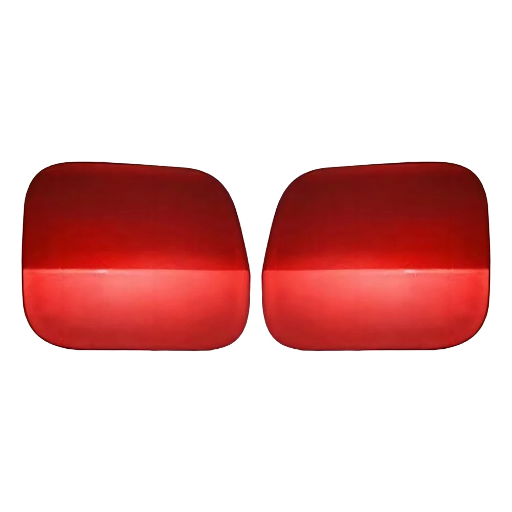 1 Pair Front Bumper Towing Tow Hook Hole Covers Caps Fit for Toyota Highlander 2020 2021 2022 2023 Red Plastic