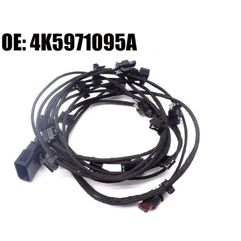 AAA+ for Audi A6 C8 Parking Sensors Wiring Loom Harness Front Bumper 6 PDC 4K5971095A