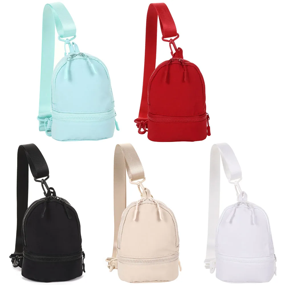 

Vegan Nylon Crossbody Sling Bag Women Outdoor Sports Waterproof Hip Pouch Female Fashion Simple Fanny Packs Casual Waist Pack