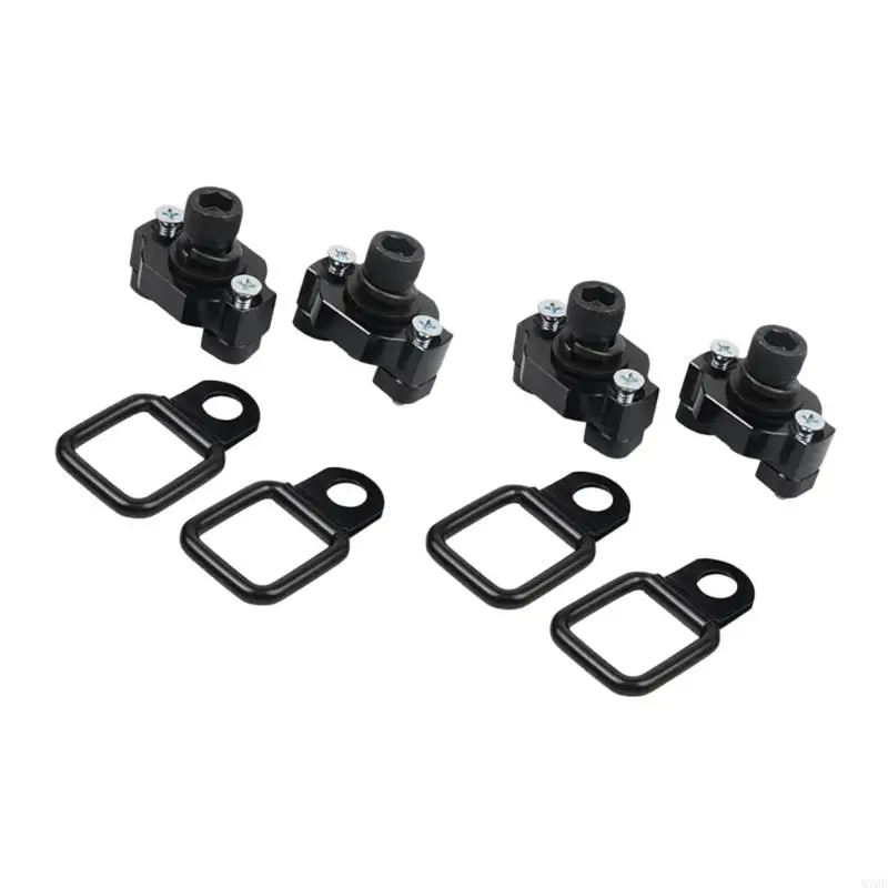 M76E Aluminium D-Loop Cargo Hardware 2/4 Stück, geeignet für den Transport von UTV-Montageblöcken – Detail 3