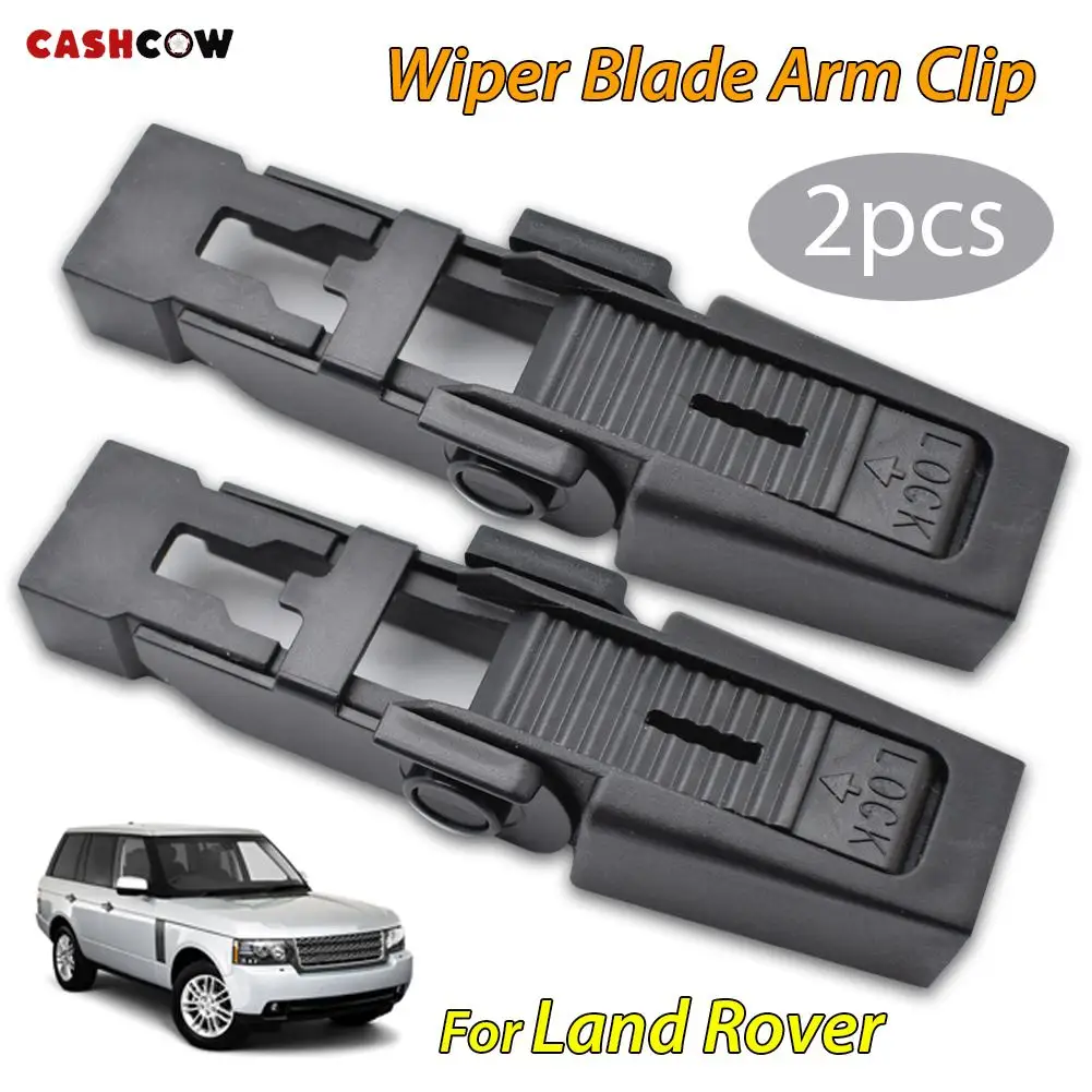 2Pcs Front Wiper Arm Blade Retaining Clip For Land Rover Discovery 2 Td5 1998 - 2004 Range Rover L322 2002 - 2012 OE# DKW100020