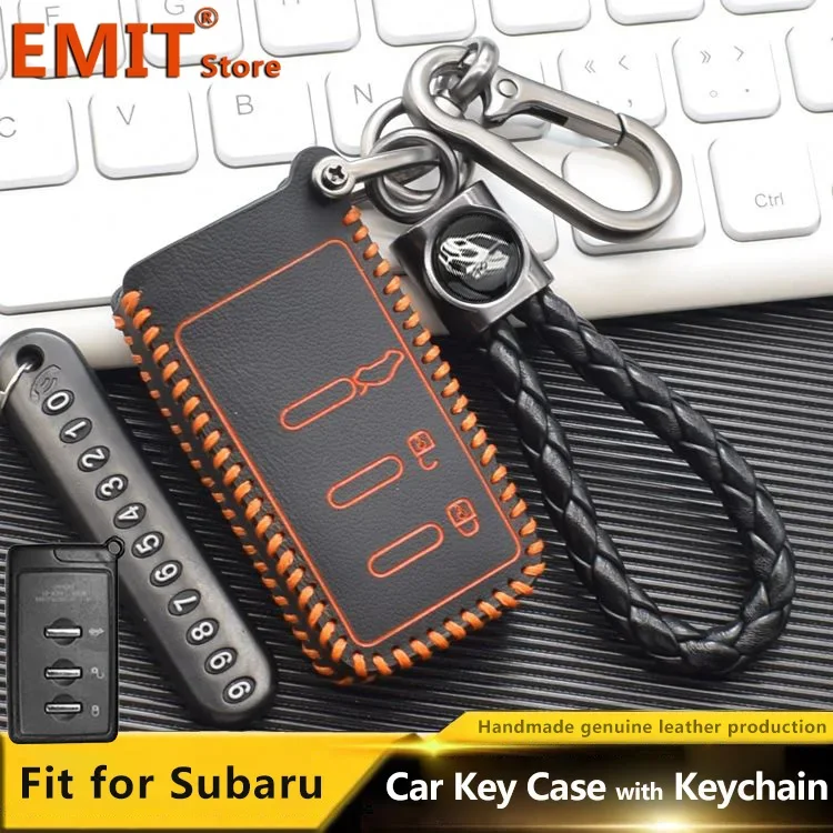 For Subaru XV STI OUTBACK WRV BRZ Impreza Forester Legacy Ascent Car Key Case Remote Protection Cover Keychain Shell Accessories