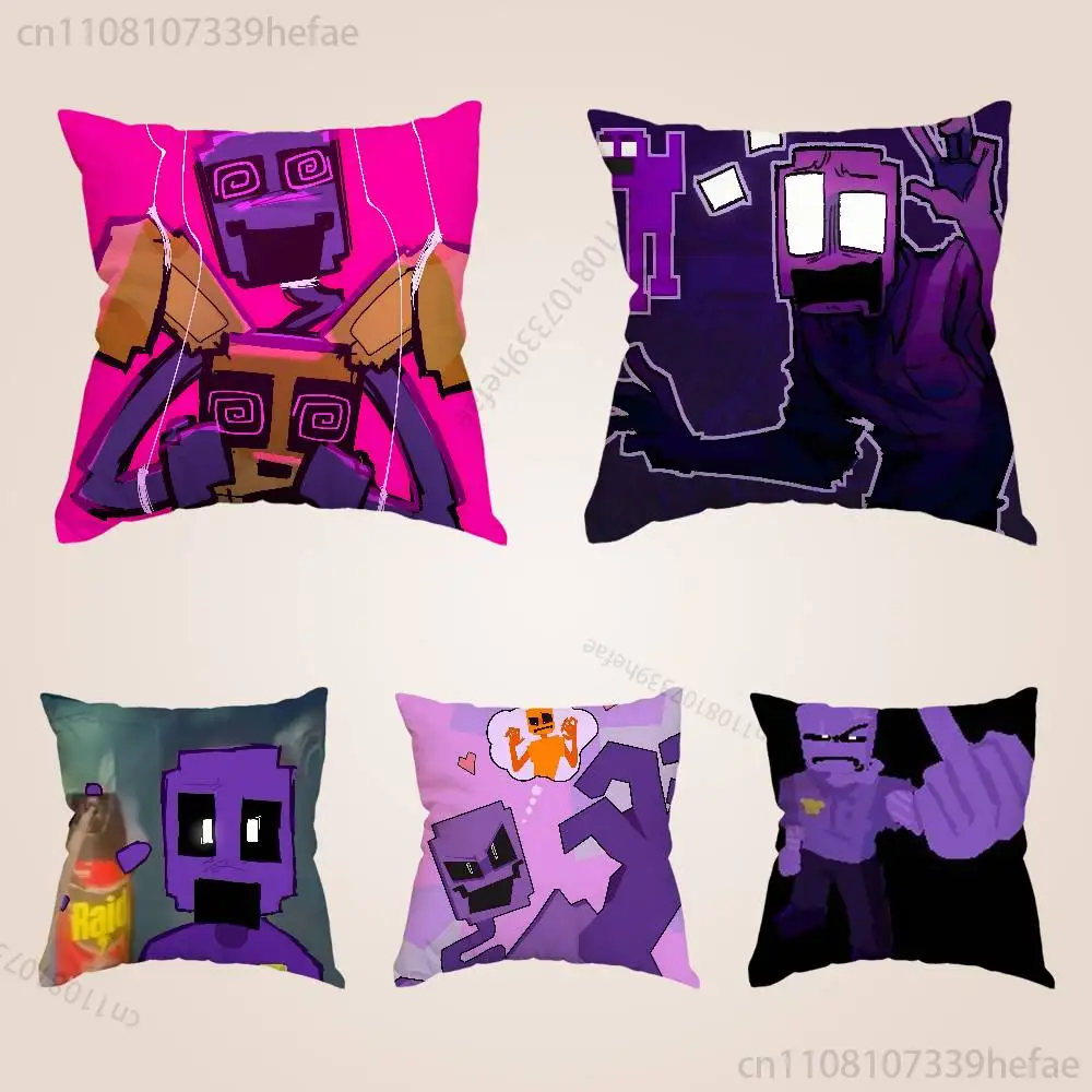 

D-Dsaf 3 Purple Guy D-Dave Pillow Cases for Bedroom Living Room Sofa Home Decor Polyester Cushion Cover with Zipper