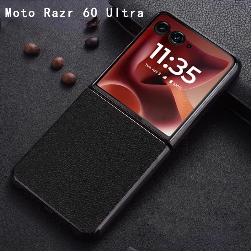 

Capa For Motorola Razr 60 50 Ultra Leather Phone Case For Moto Razr 50 Ultra Hard PC Phone Shockproof Cover For Razr 40 60 Ultra