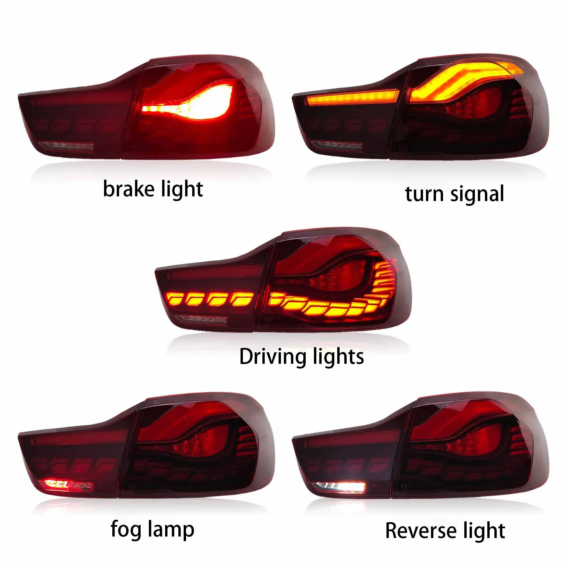BM 4 Series F32 F36 F82 2014-2020 GTS Style Taillight Assembly Car Accessories Body Kit 3
