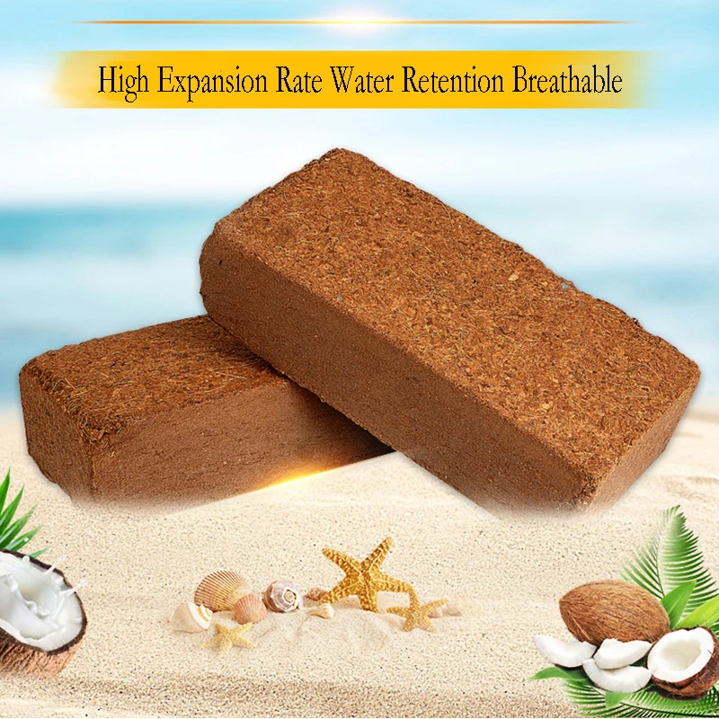 Coconut Brick Nutrient Soil Compressed Planting Vegetable Planting Flower Universal Soil Planting Large Coconut Brick Soil