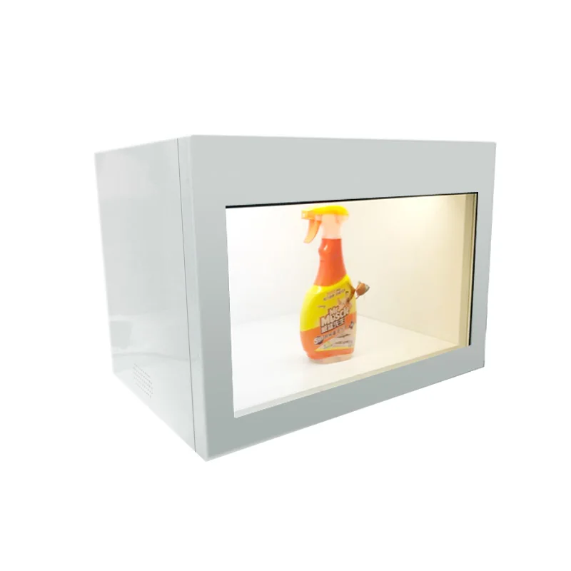 

32inch transparent lcd displays /show box /showcase with touch for product advertising