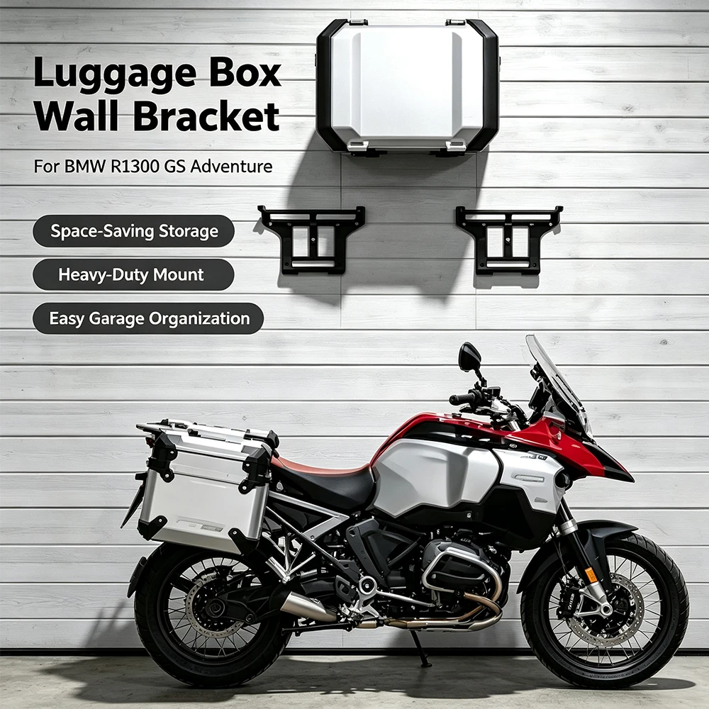 Motorcycle Accessories 2024+ For BMW R1300GS Adventure R 1300GS ADV OEM Case Luggage Mounting Holder Wall Mount Bracket kit