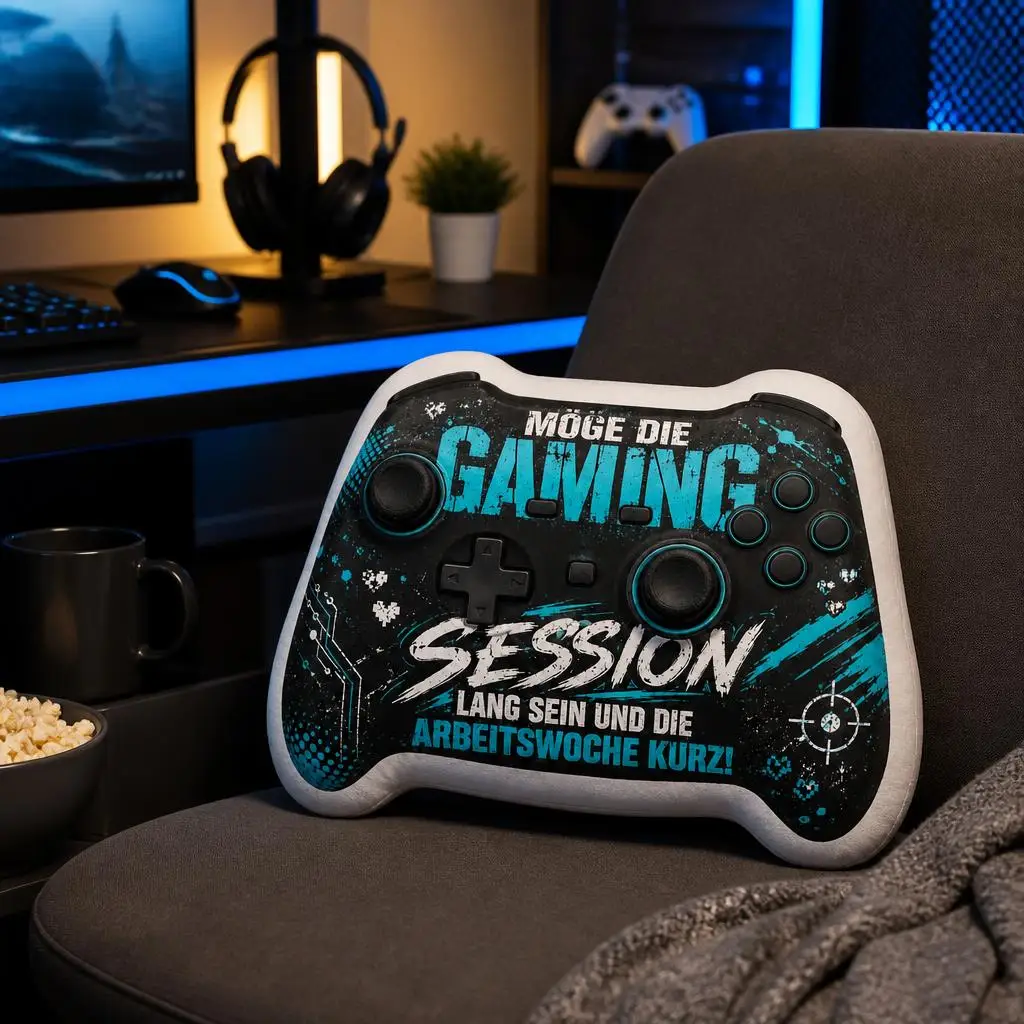 Gamer Zocker Games PC Funny Gaming Slogan Plush Pillow Cushion Irregular Stuffed Throw Pillow Home Decor Gift Sofa Bed